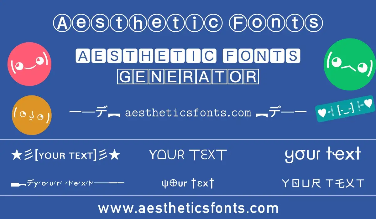 aesthetic fonts